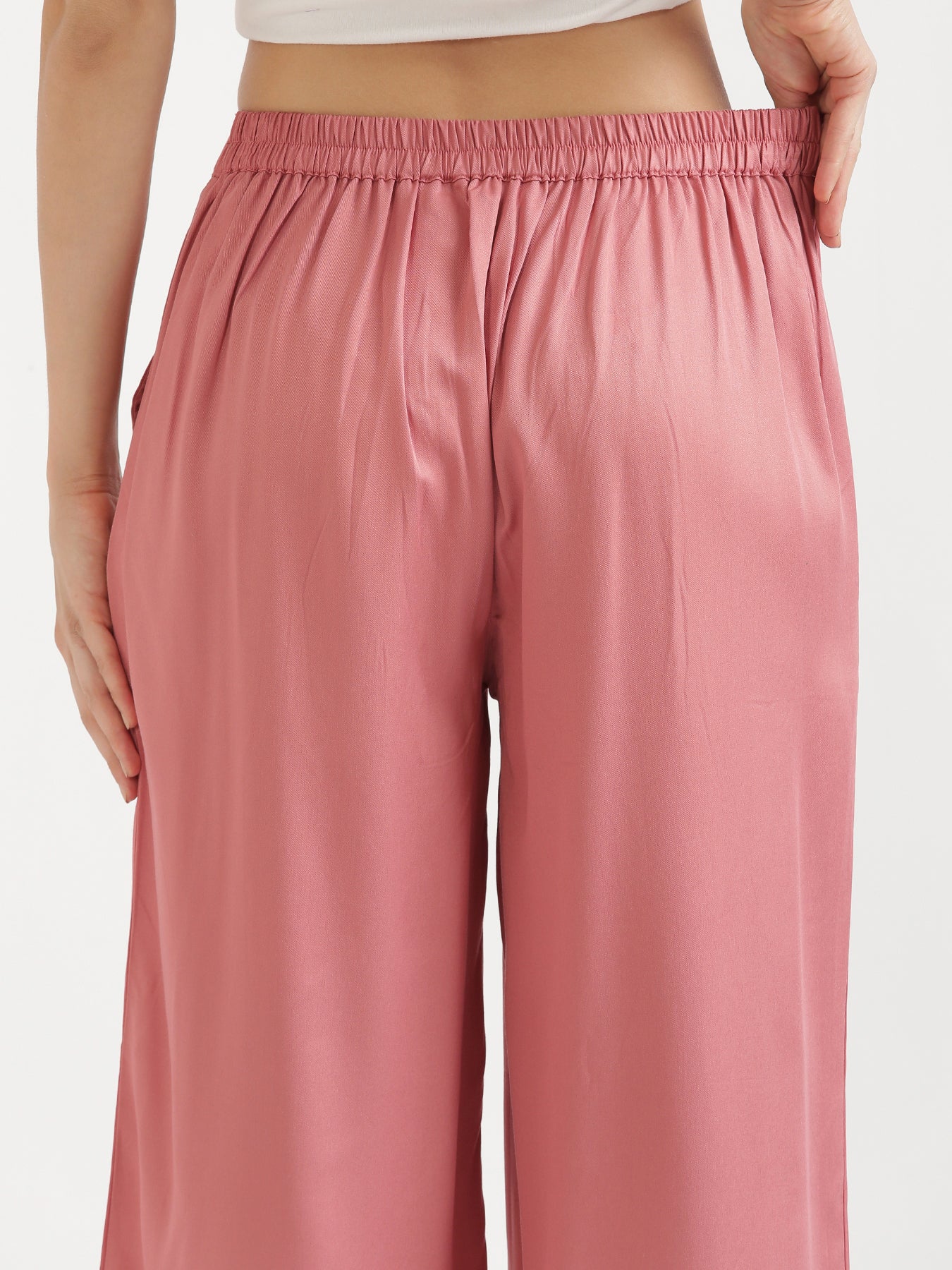70s Peach Pink Flared Pants - Medium, 28